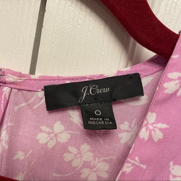 J. Crew Ruffle Front Softest Rayon Mini Dress Orchid 0 - Picture 6 of 7